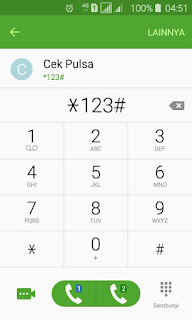 Cek pulsa dan masa aktif karu axis melalui dial up