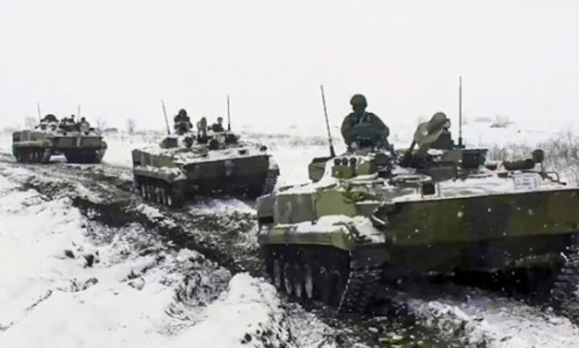 Russia is withdrawing some troops from the Ukrainian border