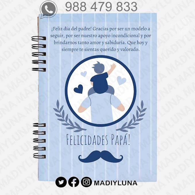 👔 Felicidades Papá: Amor y Sabiduría Azul
