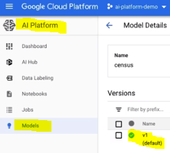 Model Deployed in Google cloud API Platform