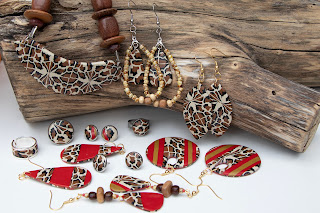 collection nature : léopard rouge stenna bijoux