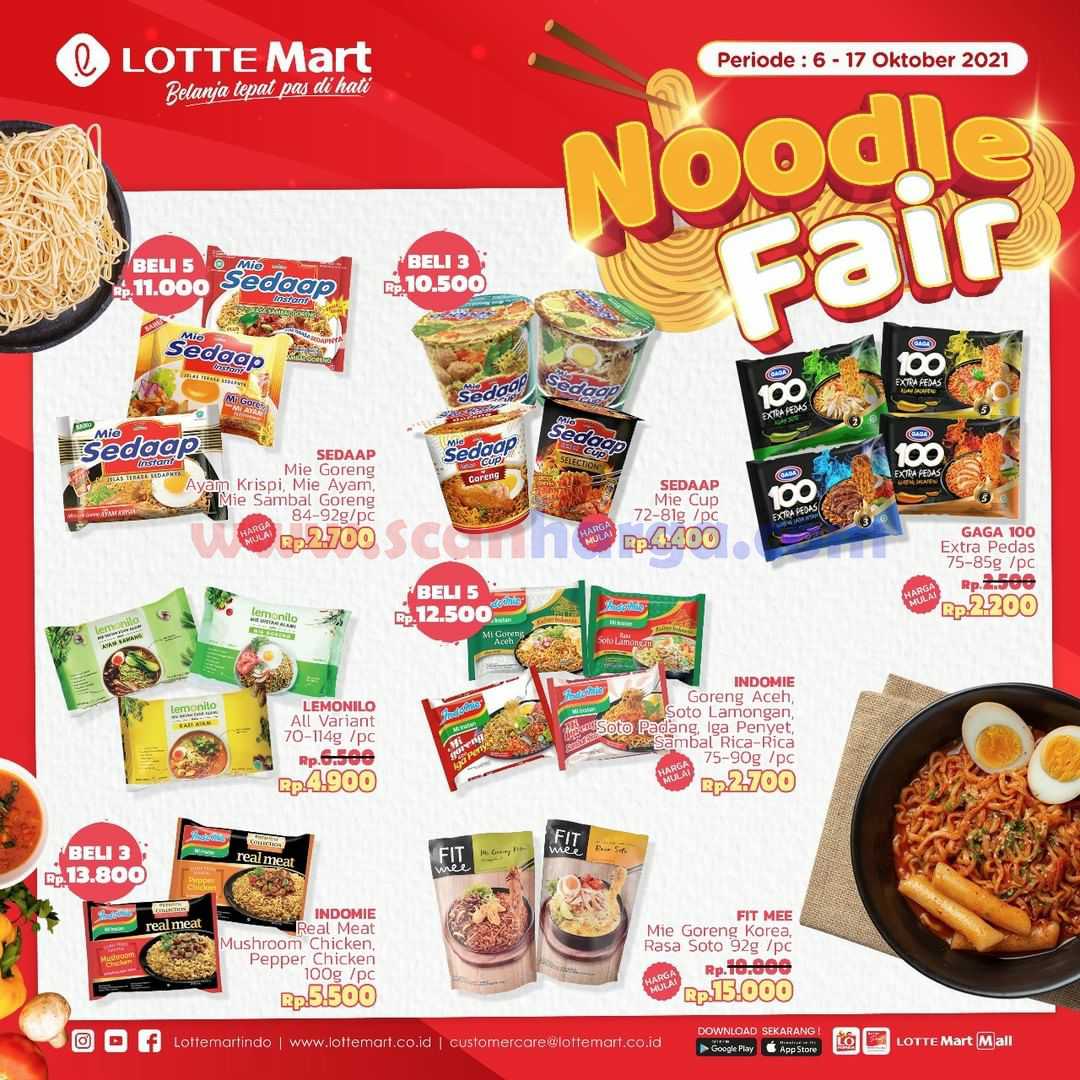 Promo LOTTEMART NOODLE FAIR Periode 6-17 Oktober 2021