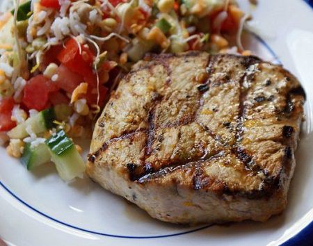 Grilled Mojito Pork Chops for Memorial Day