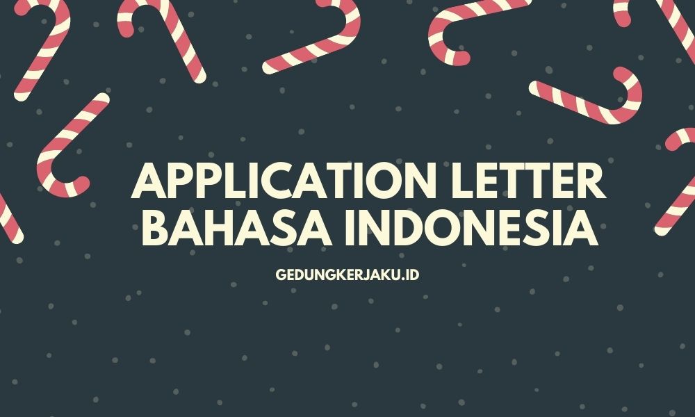 Application Letter Bahasa Indonesia