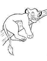 Simba- Lion king coloring page