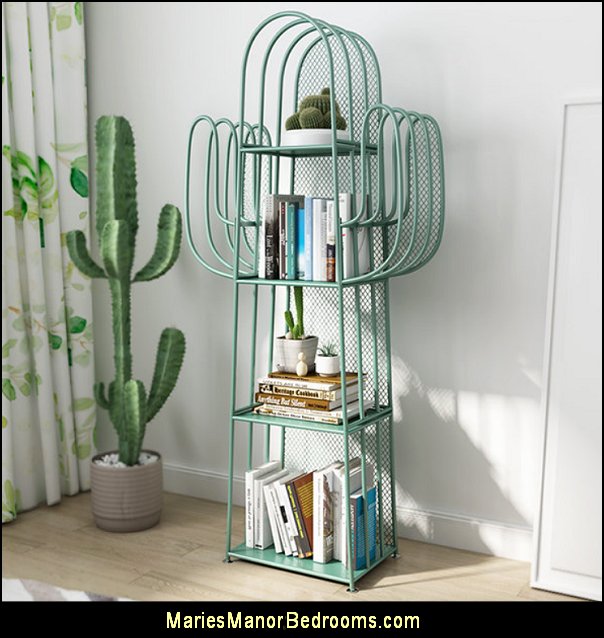 Cactus Iron Storage Shelf Cactus furniture Cactus decor Cactus bedroom ideas