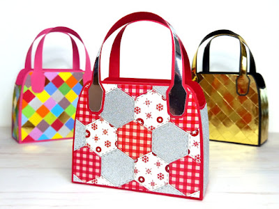 Three Paper Handbags by Esselle Crafts