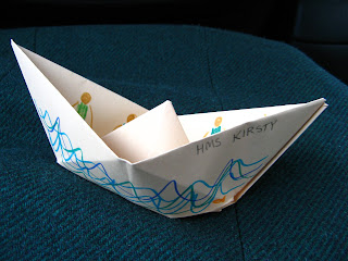 Photo of origami boat