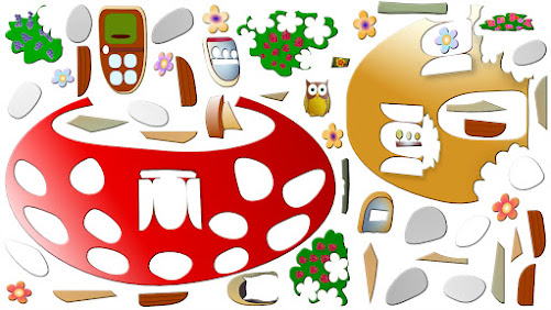 Image des pièces du puzzle Champignon