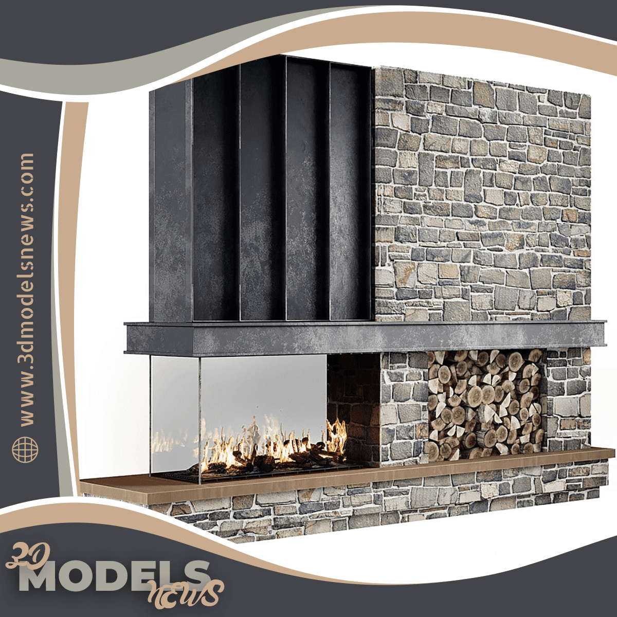 Fireplace Modern Model 79