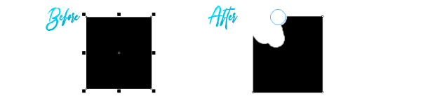 Contoh Penggunaan Eraser Tool Coreldraw