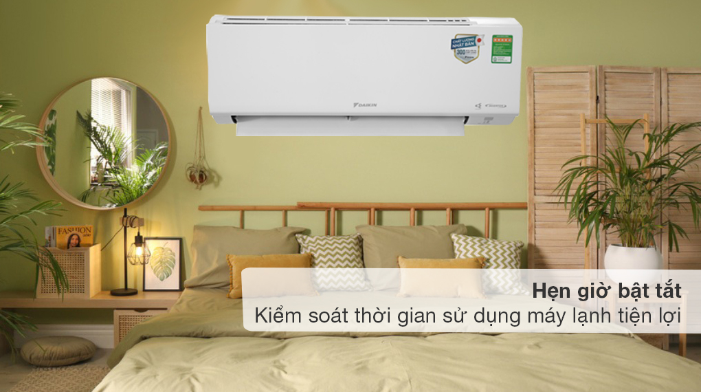 Điều hòa Daikin Inverter 18100 BTU FTKF50XVMV - Hẹn giờ bật tắt giúp người dùng kiểm soát thời gian sử dụng điều hòa tiện lợi