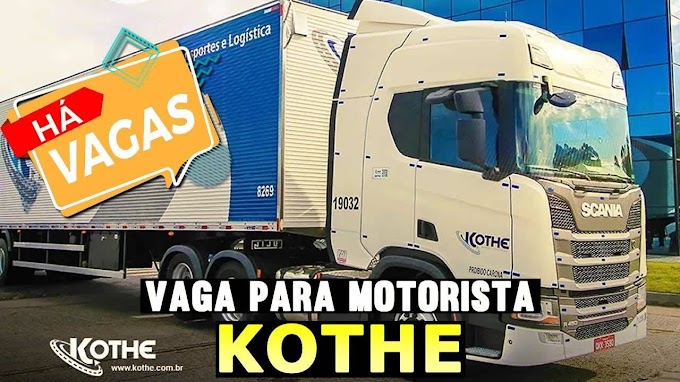 Transportadora Kothe abre vagas para motorista carreteiro