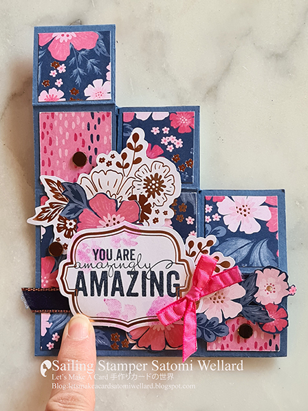 Stampin'Up! Everything Is Rosy Product Medley Step Card by Sailing Stamper Satomi Wellard