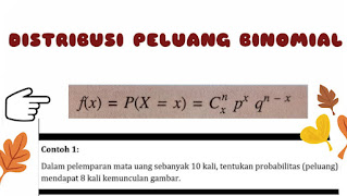 menyelesaikan distribusi probabilitas binomial