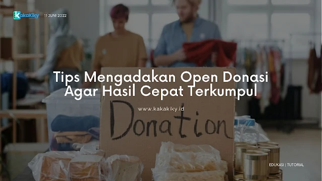 cara open donasi agar cepat terkumpul