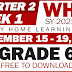 GRADE 6 Weekly Home Learning Plan (WHLP) Quarter 2: WEEK 1 (UPDATED)