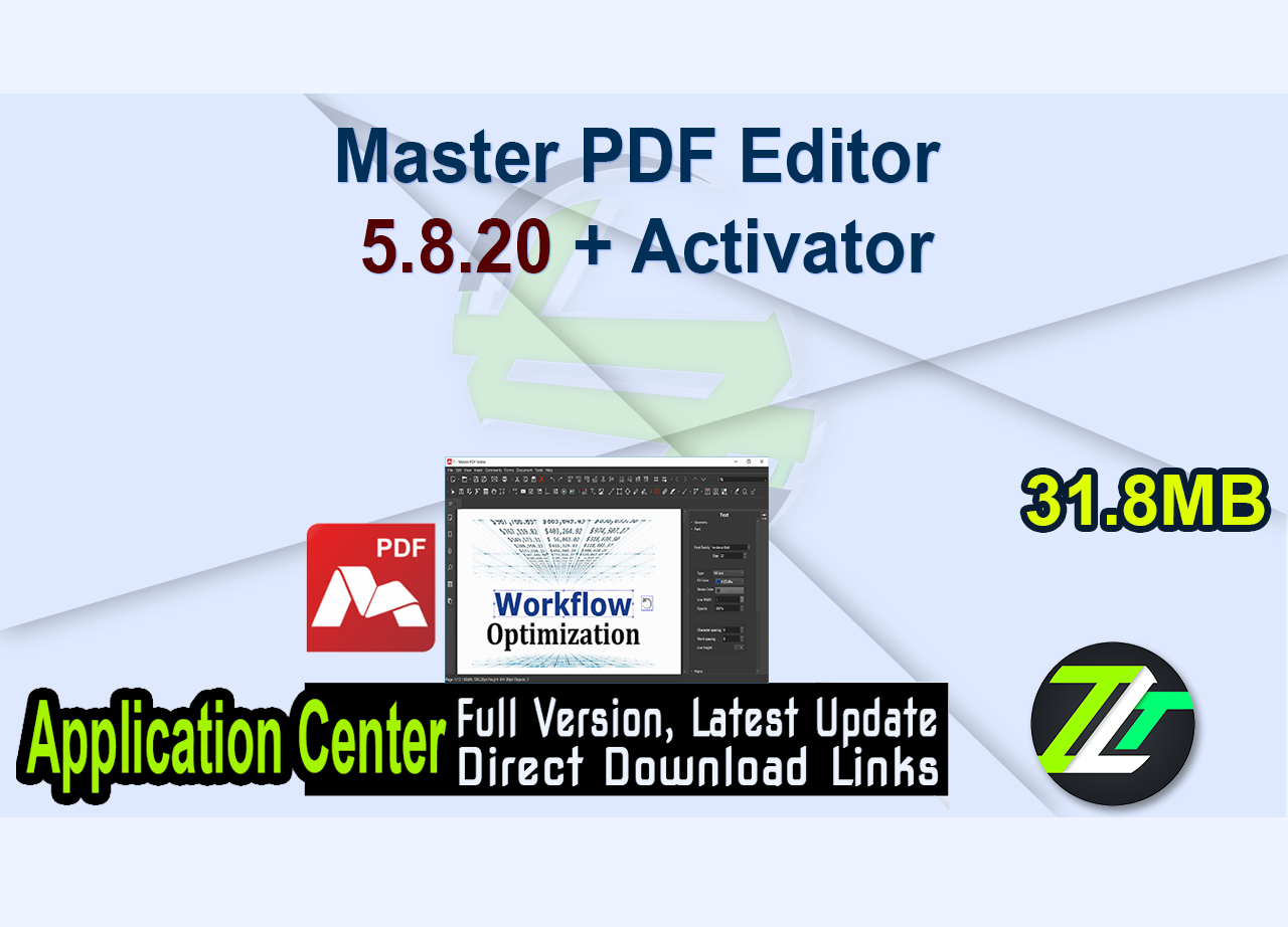 Master PDF Editor 5.8.20 + Activator