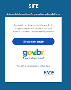 SIFE - Sistema de Informação do Programa Formação pela Escola