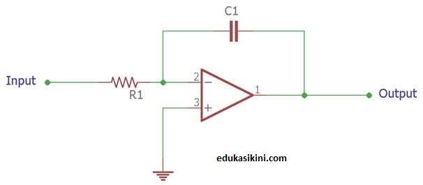 Rangkaian Integrator Karakteristik fungsi Serta Prinsip Kerjanya