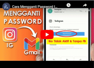 cara mengganti password instagram yang lupa