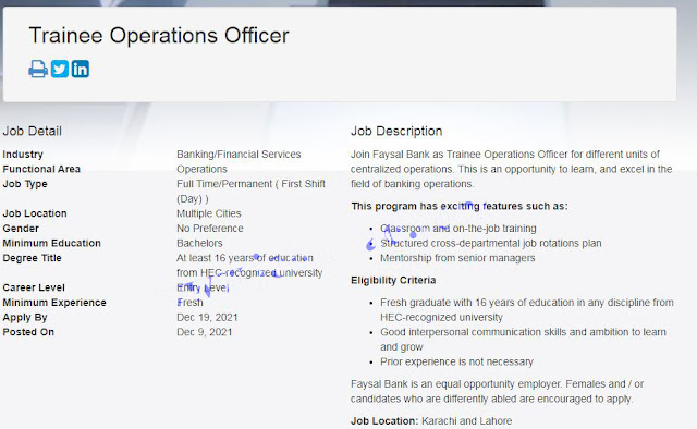 Faysal Bank Jobs 2021 Apply Online – Banking jobs in Pakistan 2021