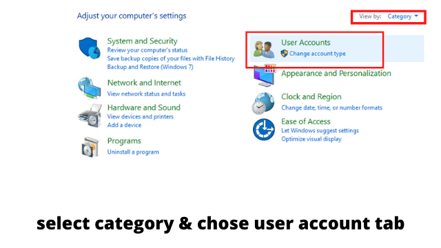 User account computer