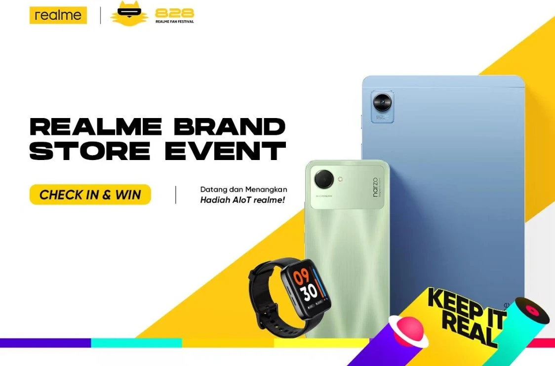 Tablet Realme Pad Mini, Narzo 50i, dan Realme Watch 3 Resmi Diluncurkan di Indonesia