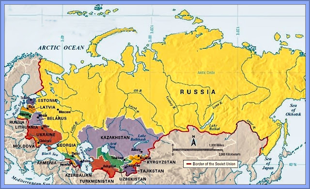 The USSR Mirrored Russian Empire Borders