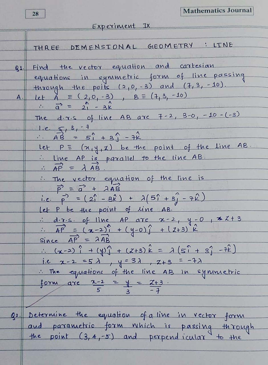 Std 12th maths  practical journal solutions SSC board Maharashtra