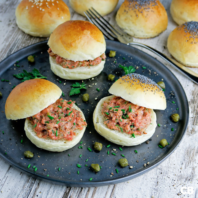 Geenpansgerecht: dinerbroodjes met zelfgemaakte filet américain