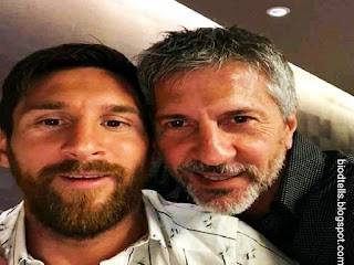 Messi with his father Jorge Messi