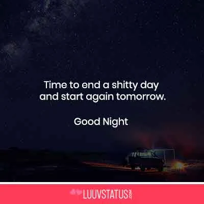 good night english thoughts