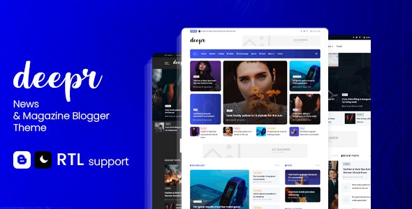 Deepr - News & Magazine Blogger Theme