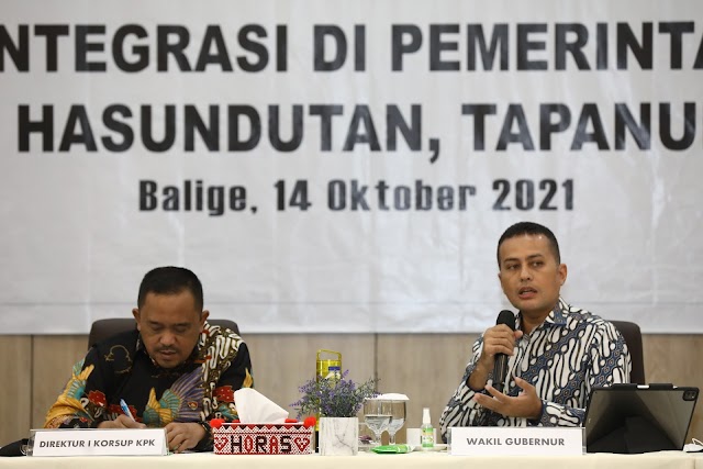 Upaya Pemberantasan Korupsi Membaik,  Sumut Targetkan Skor MCP Tahun 2021 Capai 90%