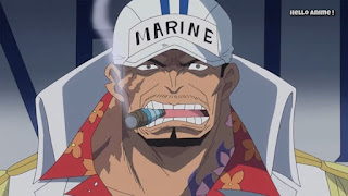 ワンピースアニメ 881話 海軍 元帥 サカズキ 赤犬 SAKAZUKI Akainu | ONE PIECE 世界会議編 海軍本部 ニューマリンフォード