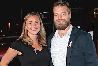 Liza Barber with her husband Ryan Fitzpatrick