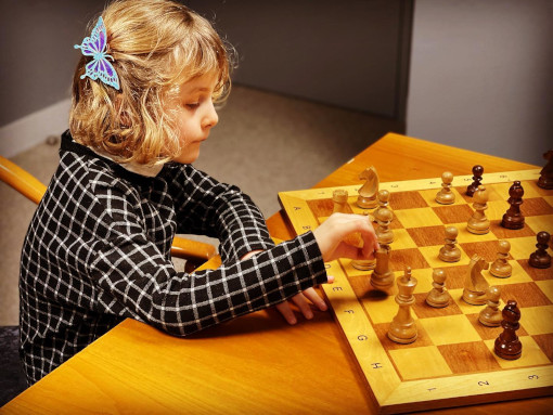 Anna Dornbusch, 5 ans, joueuse d'échecs - Photo © Echecs & Stratégie