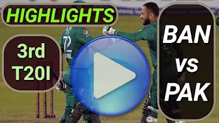 BAN vs PAK 3rd T20I