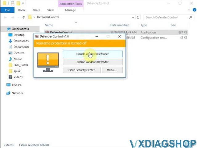 VXDIAG JLR SDD Failed to Start on Windows 10 3