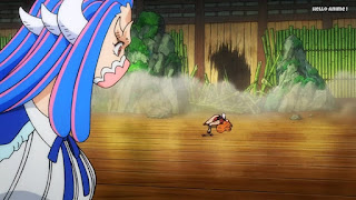 ワンピースアニメ 1008話 ワノ国編 | ONE PIECE 飛び六胞 うるティ 人獣型 ULTI