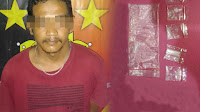 Simpan 5 Paket Sabu Siap Edar, Residivis Narkoba diringkus Polsek Kemiling 
