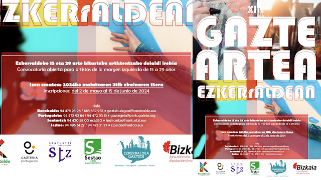 Abierta la inscripción para artistas de 15 y 29 años para participar en la exposición 'Gazte Artea Ezkerraldean'