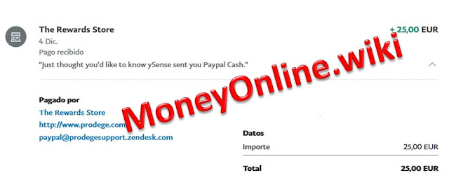 ySense Payment Proof - Wiki Money Online