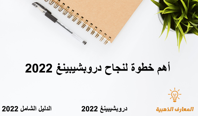 أهم خطوة لنجاح دروبشيبينغ 2022