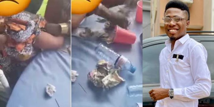 Lady Caught Stealing Money Sprayed On Celebrants At An Event Escapes Beating As MC Edo Pikin Intervenes [Video]
