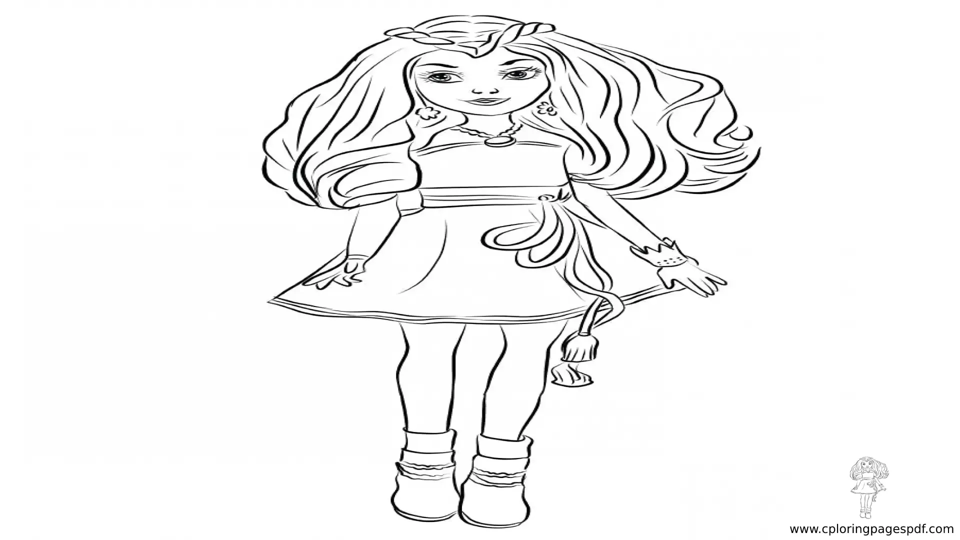 Descendants Coloring Pages Jane