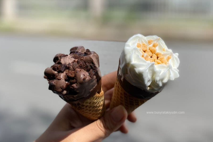 Cornetto Dark Chocolate Brownie, Cornetto Brown Sugar Boba Cheese, Cornetto baru sedap ke,