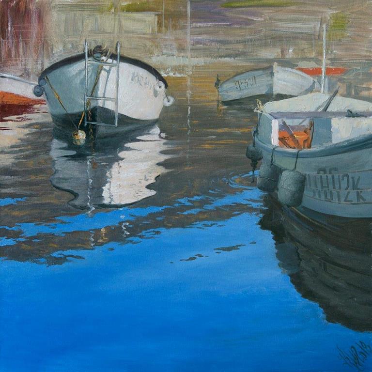 Yuri Klapoukh boats Paintings