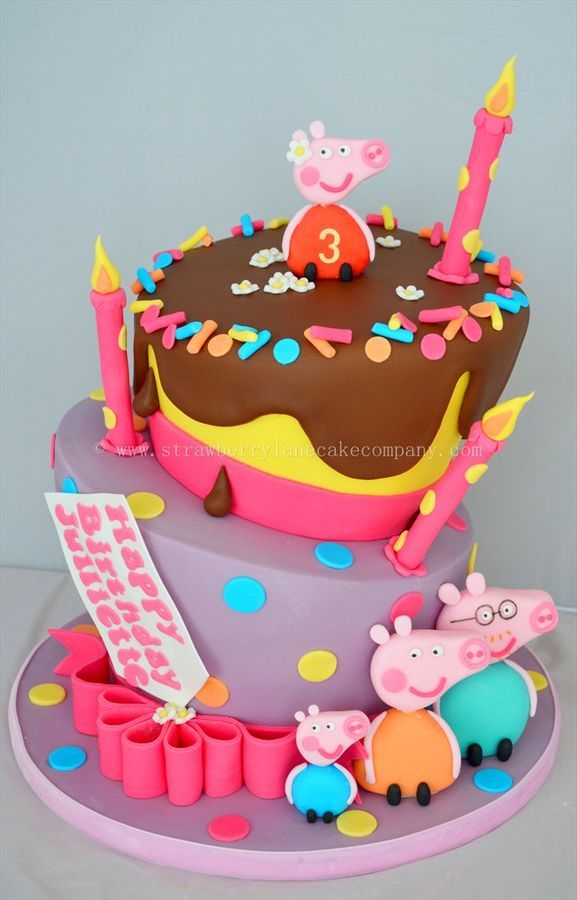 peppa pig birthday cake